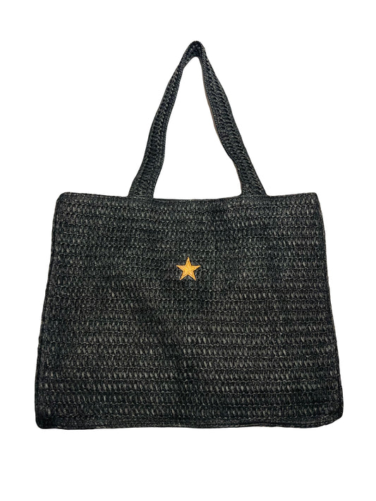 BOLSO BIG STRAW BLACK