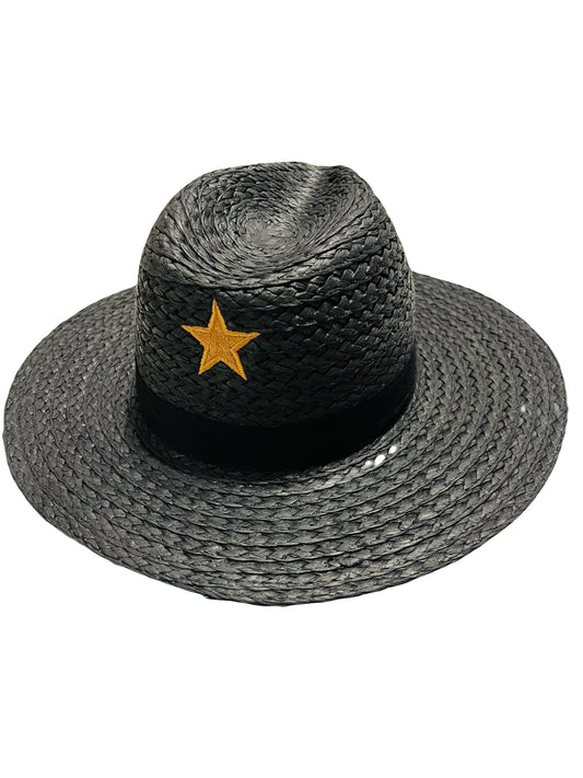 SOMBRERO STRAW BLACK