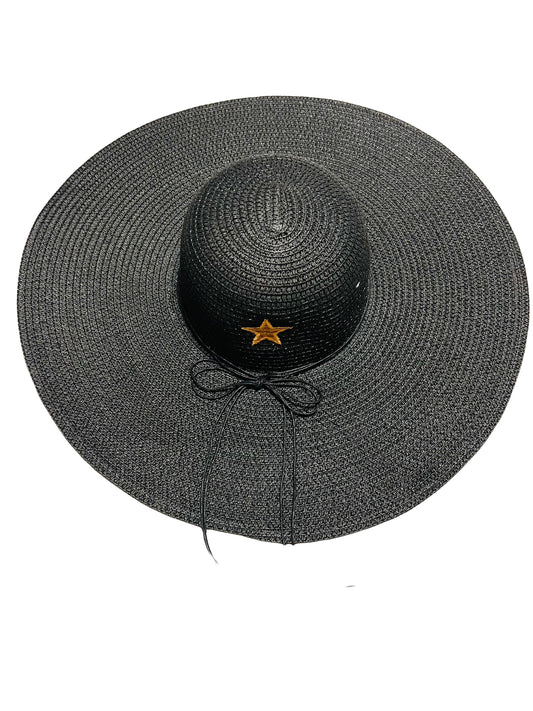 SOMBRERO BIG STRAW BLACK